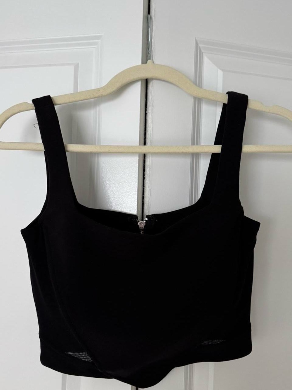 Tiger Mist Black Crop Tank Top